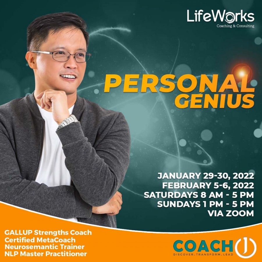 Jan 29-30/Feb 5-6: Personal Genius